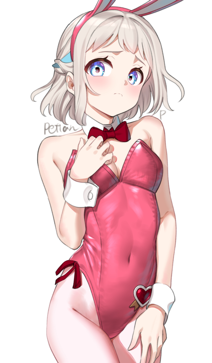 This is a pixiv picture whose title is 葛城さんの希望通り紅月カレンのバニーです。.