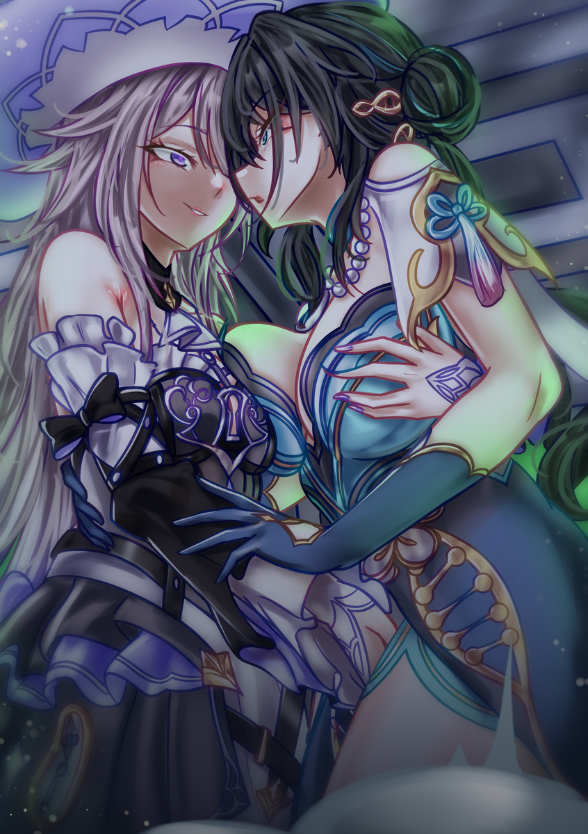 This is a pixiv picture whose title is Secret meeting.