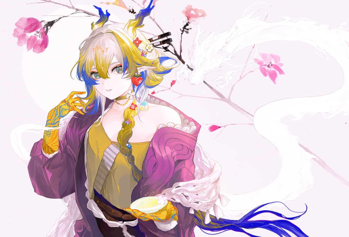 This is a pixiv picture whose title is Shu (Spring Feast) 🌸.