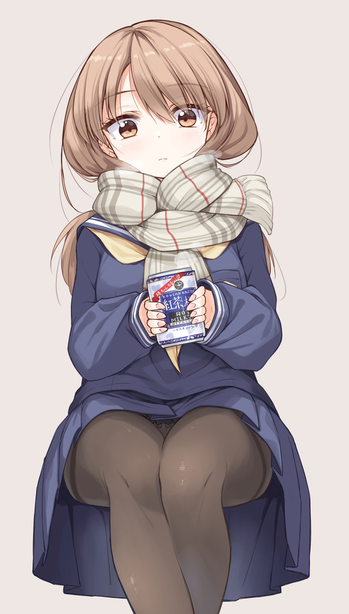 This is a pixiv picture whose title is 「寒いね……」.