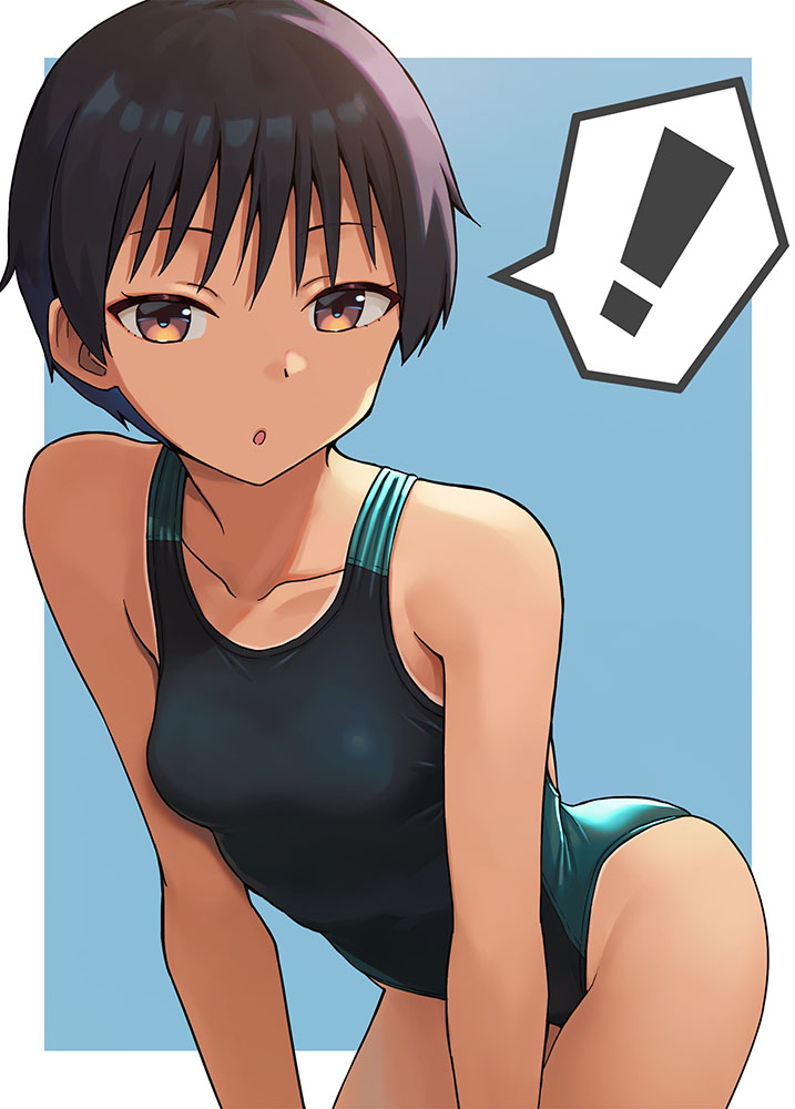 This is a pixiv picture whose title is ボーイッシュの子と目が合ったら.