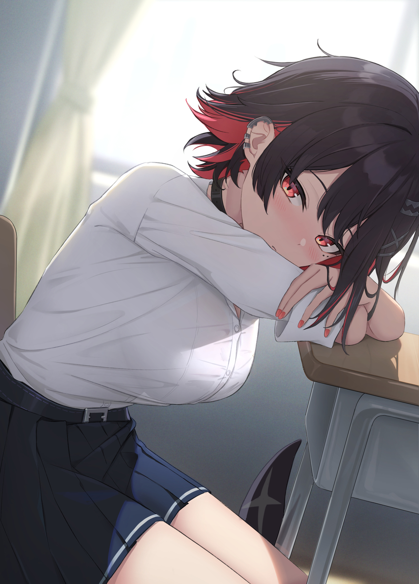 This is a pixiv picture whose title is 制服エレン.