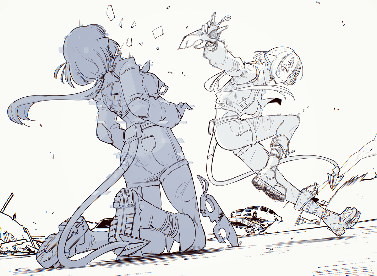 This is a pixiv picture whose title is 「へぇ…アタイ、死ぬ時こんな顔するんだ」.