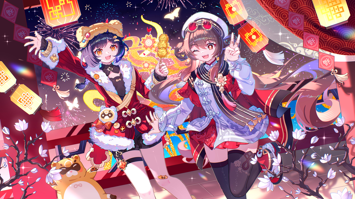 This is a pixiv picture whose title is 海灯节.
