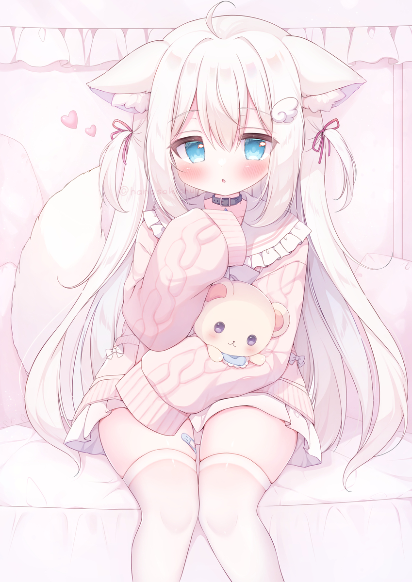 This is a pixiv picture whose title is 「おにいちゃん大好き…っ🤍」.