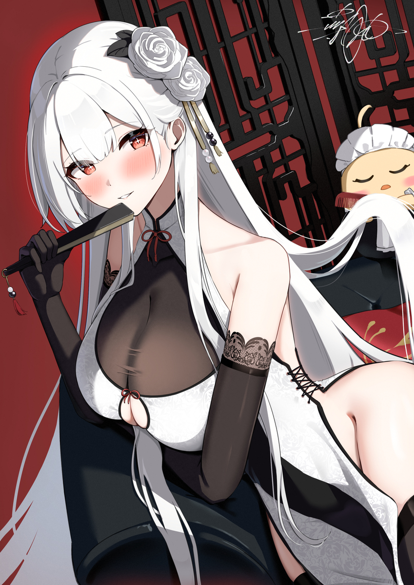 This is a pixiv picture whose title is シラ 東煌風ドレス.