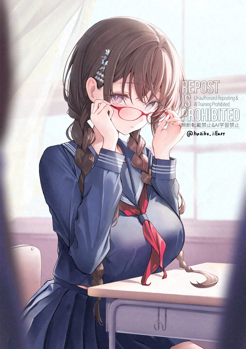 This is a pixiv picture whose title is 地味だけど気になる子.