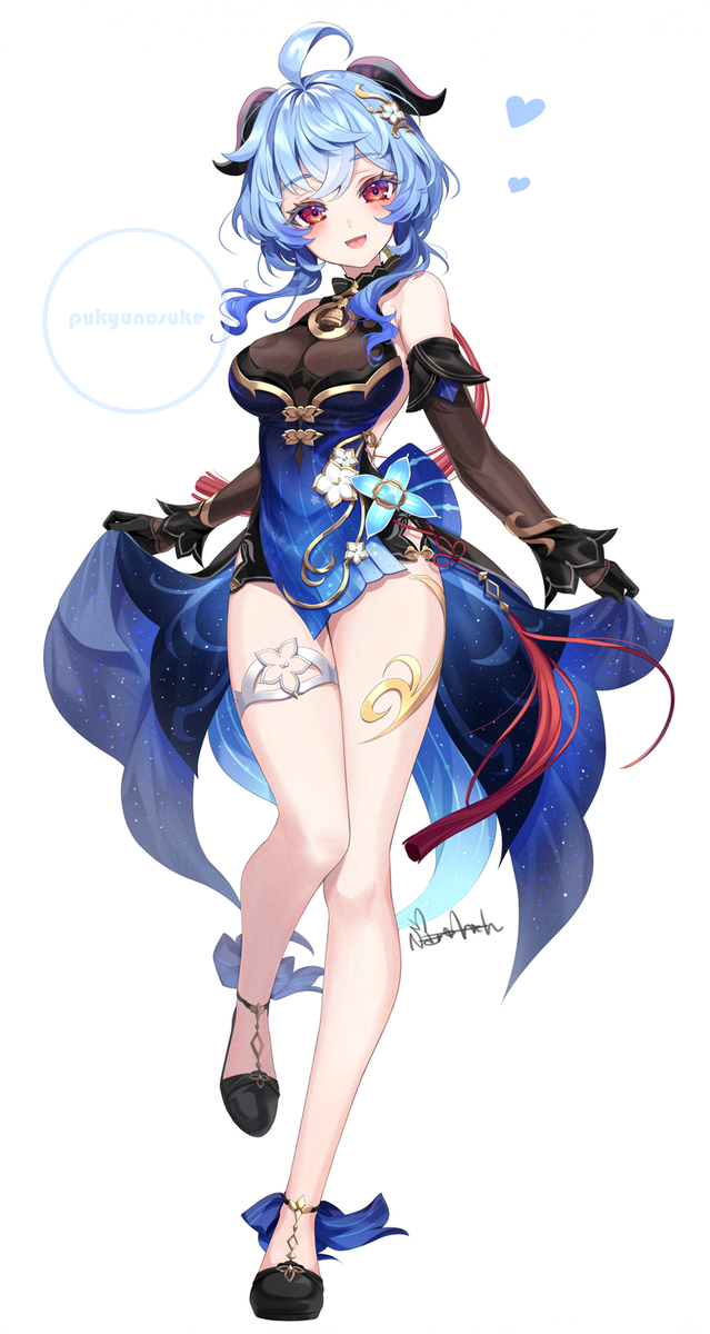 This is a pixiv picture whose title is 甘雨.