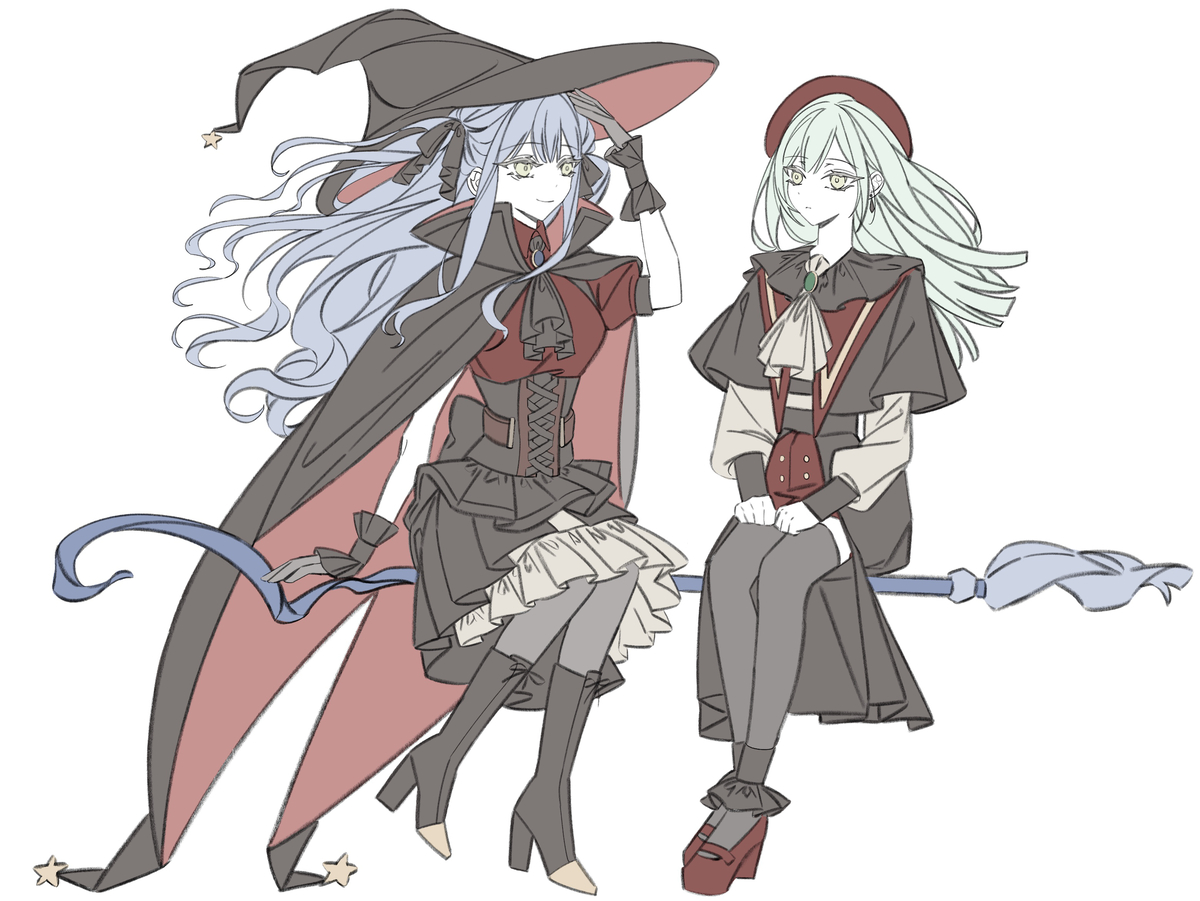 This is a pixiv picture whose title is いじわるな青い魔女.