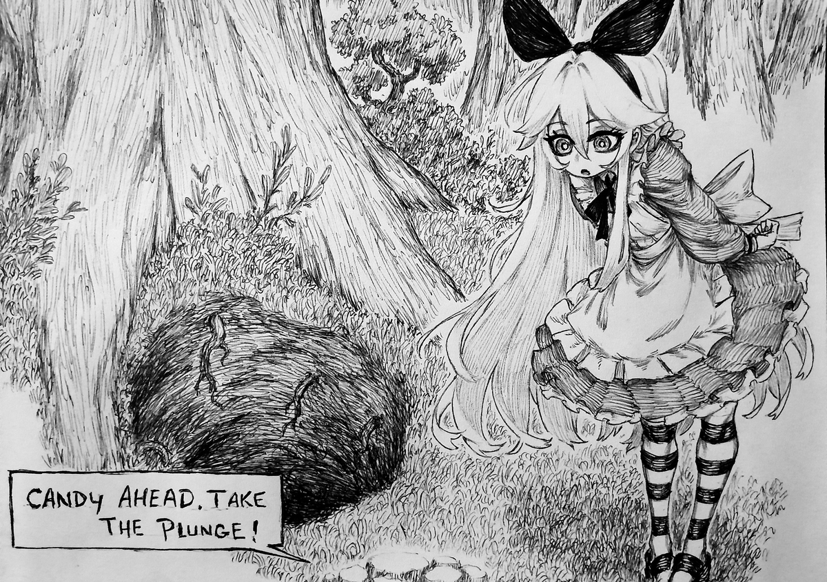 This is a pixiv picture whose title is Alice.