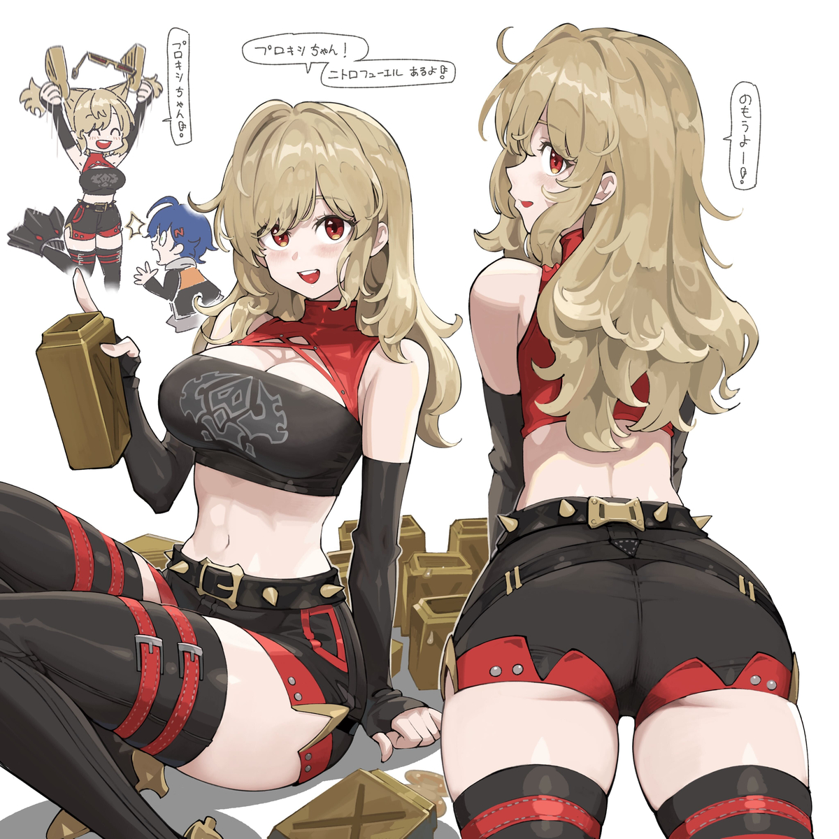 This is a pixiv picture whose title is 髪下したバーニスちゃん.