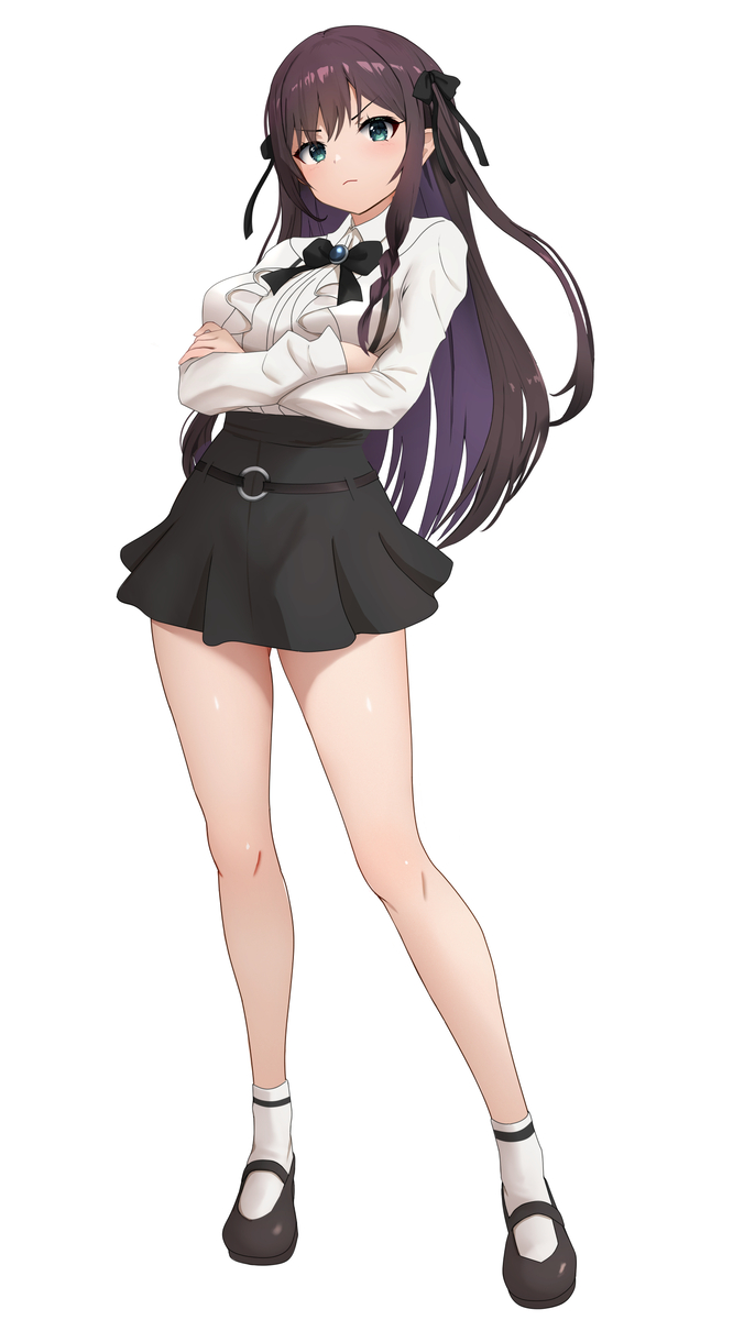 This is a pixiv picture whose title is 腕組み.
