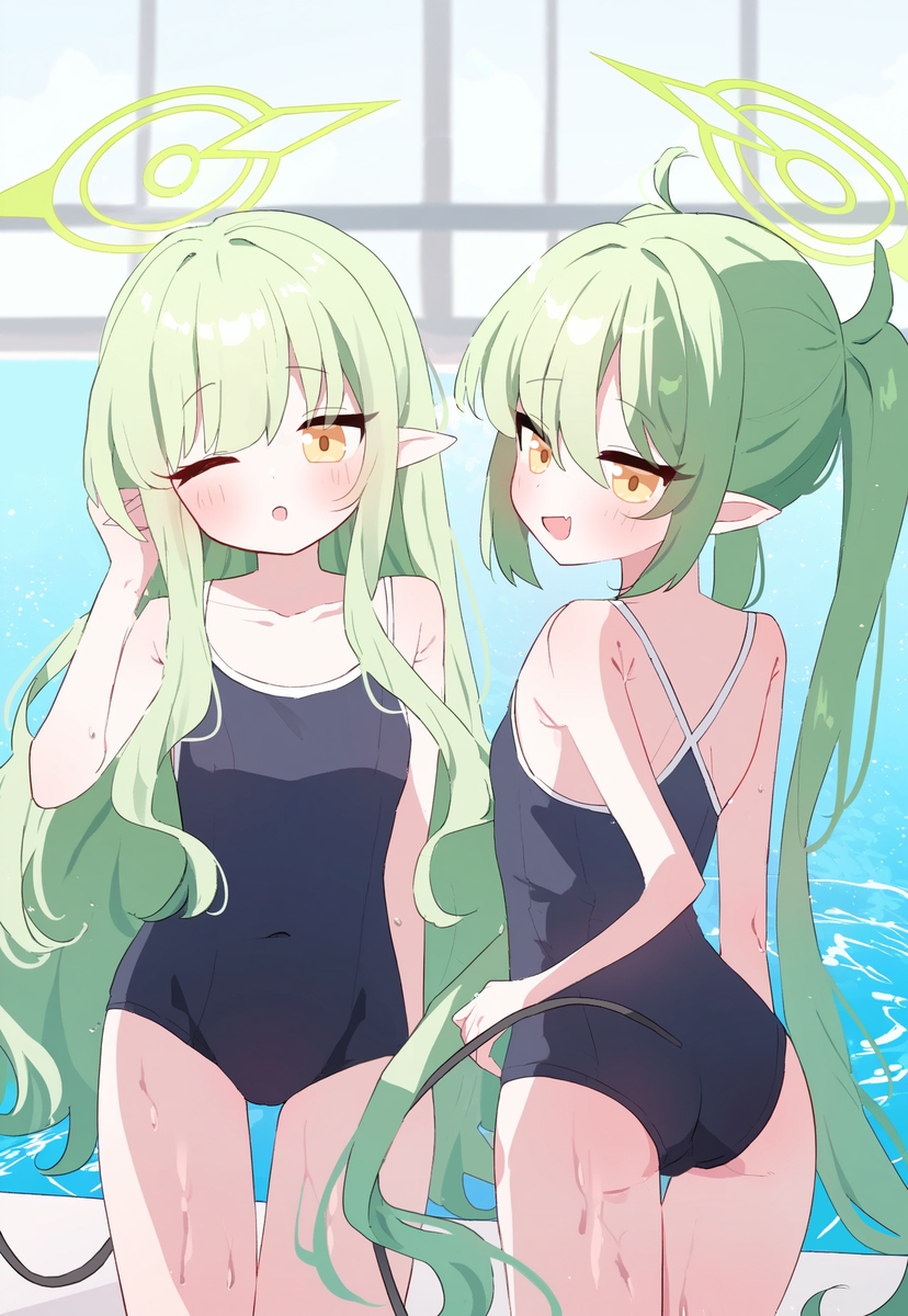This is a pixiv picture whose title is ヒカリ🩱ノゾミ.