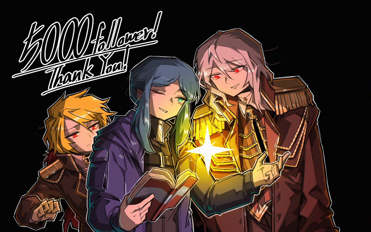 This is a pixiv picture whose title is 5000follower!.