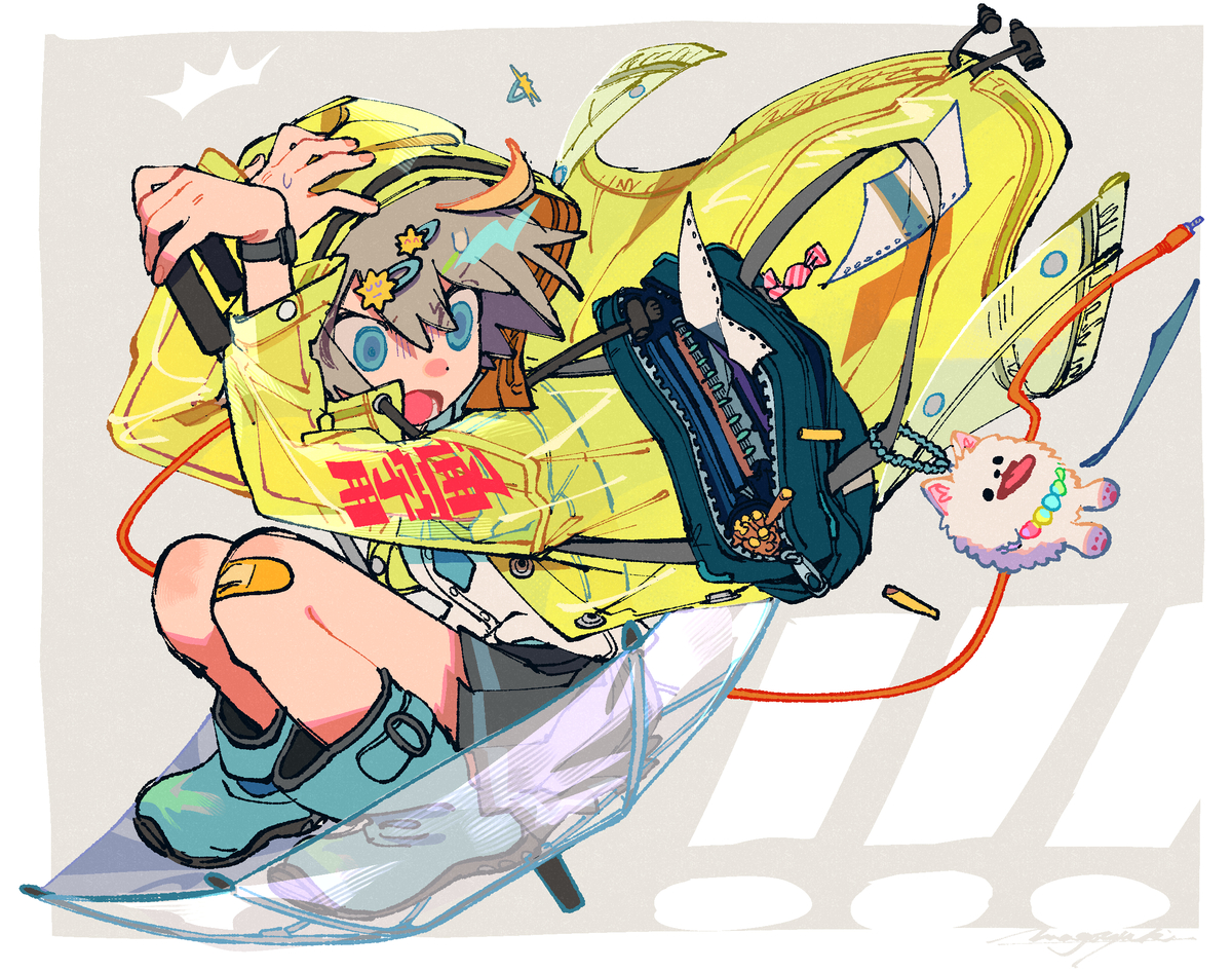 This is a pixiv picture whose title is 登校.