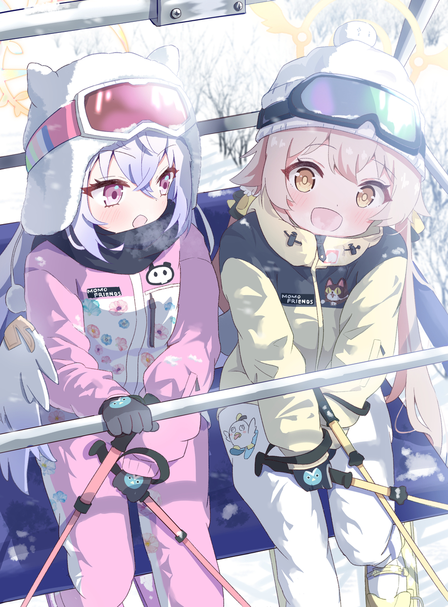 This is a pixiv picture whose title is ヒフアズスキーデート❄.