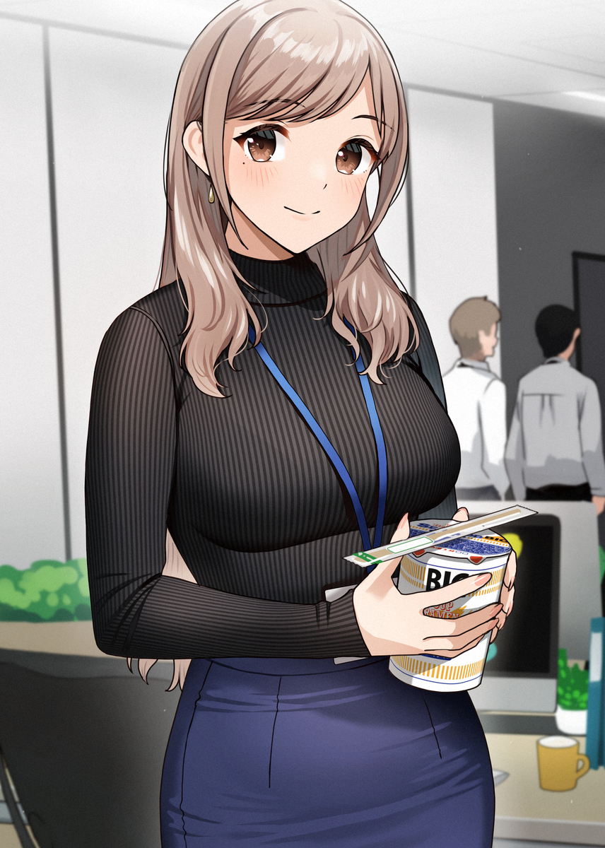 This is a pixiv picture whose title is 今日は共有スペースでお昼どう？.