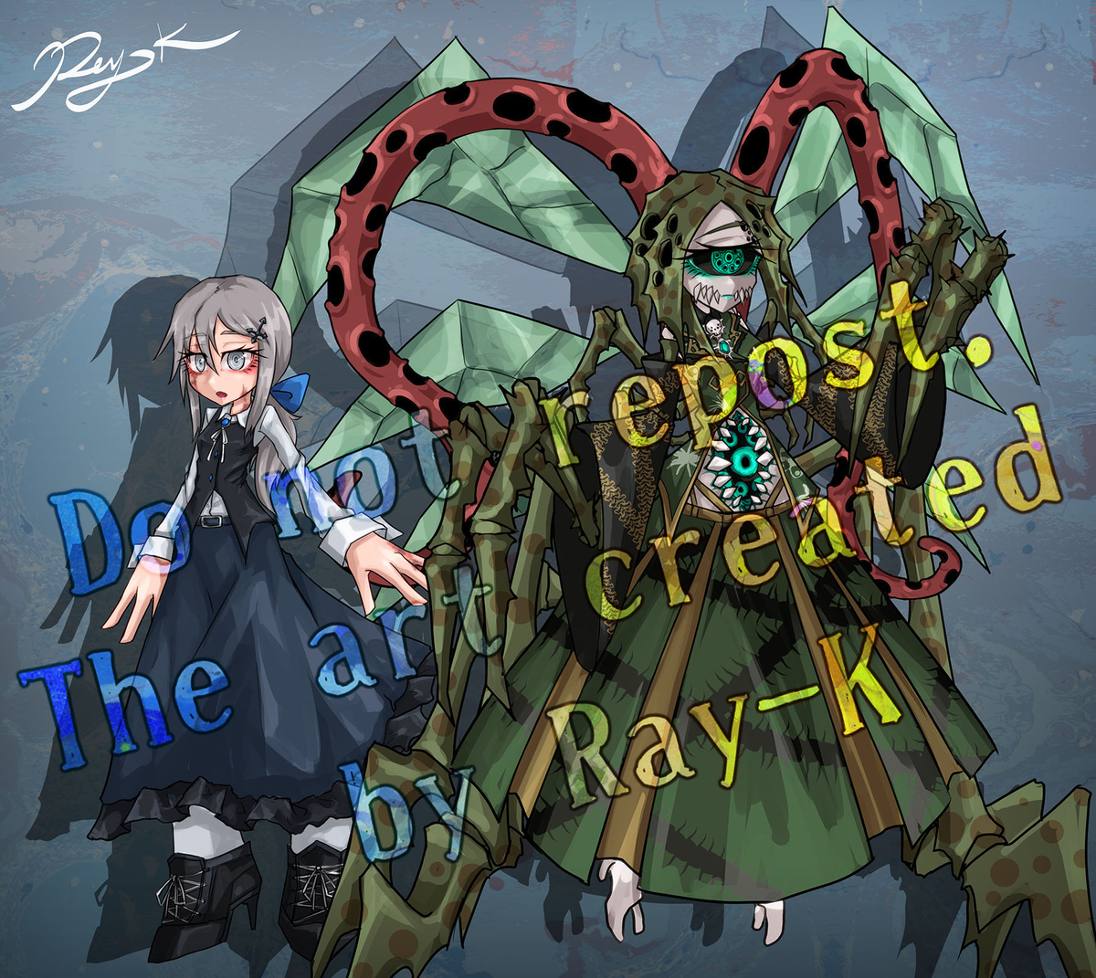 This is a pixiv picture whose title is リク絵.
