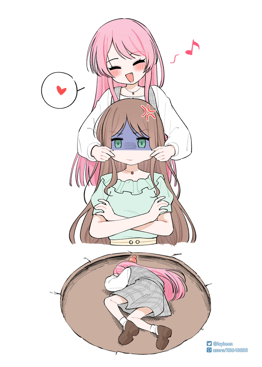 This is a pixiv picture whose title is あのそよ   3. スマイル.