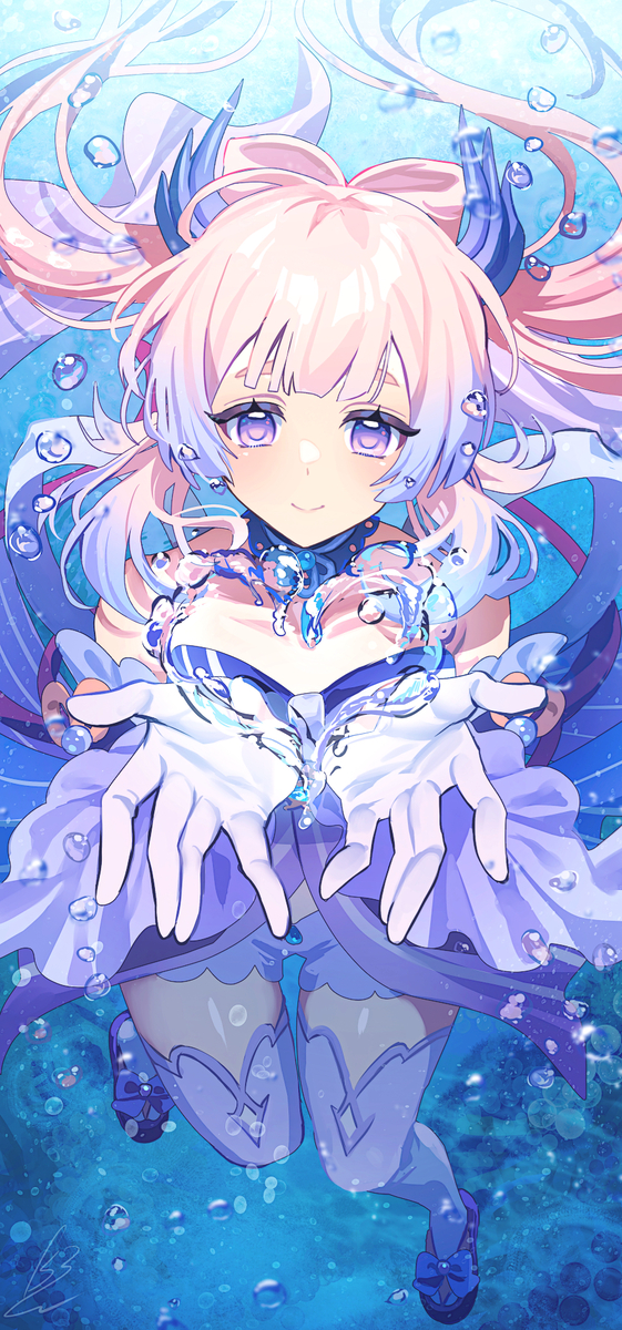 This is a pixiv picture whose title is 39日目 / 珊瑚宮心海.