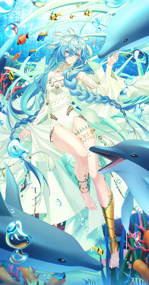 This is a pixiv picture whose title is Under the sea.