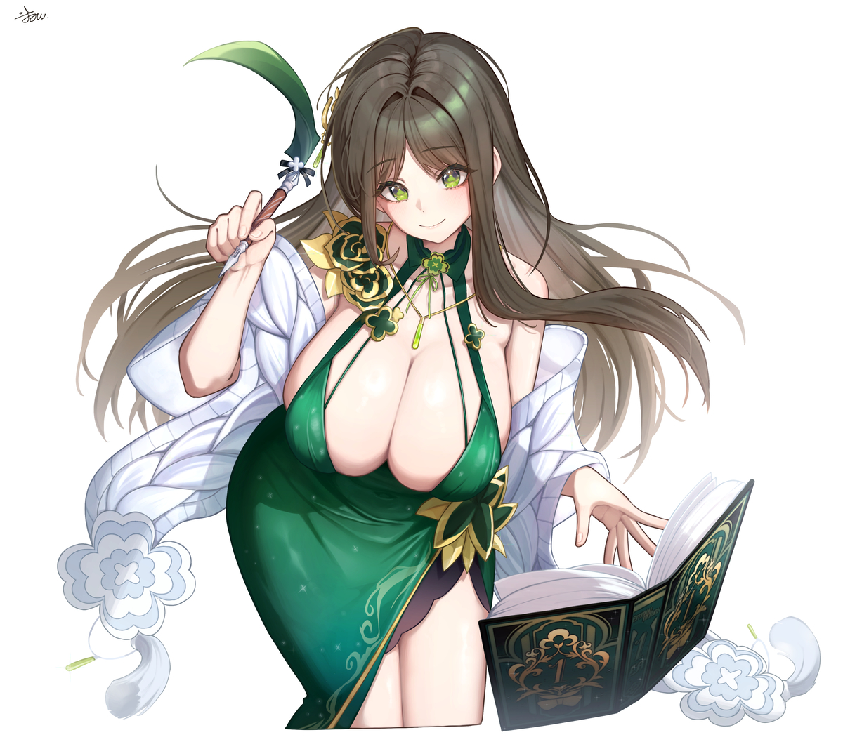 This is a pixiv picture whose title is 드레스 수아.