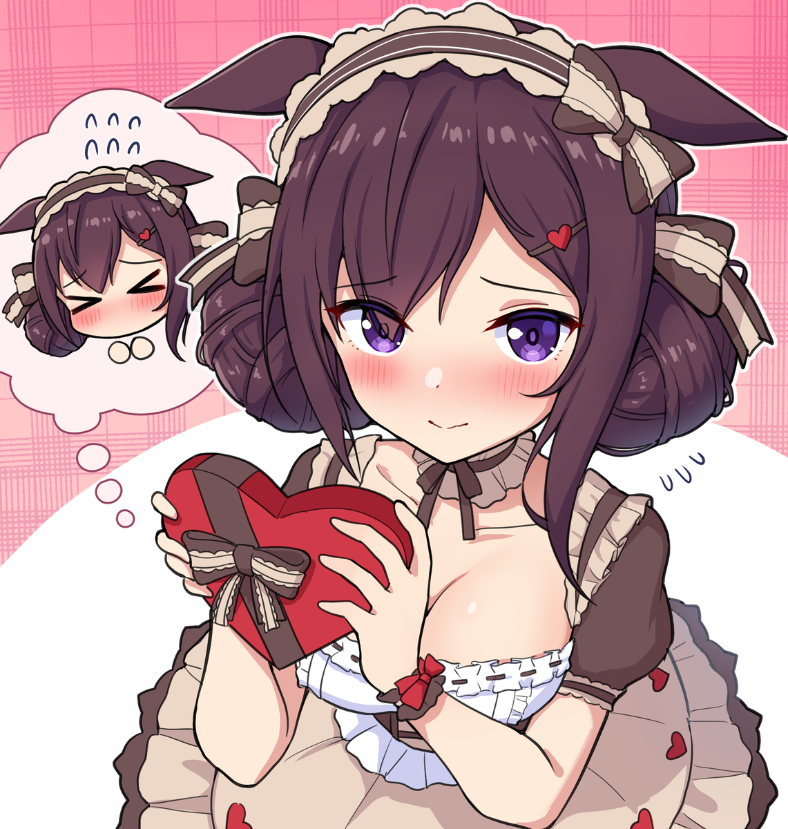 This is a pixiv picture whose title is バレンタインなのでドーベル描きました.
