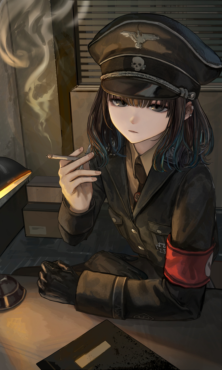 This is a pixiv picture whose title is 尋問.