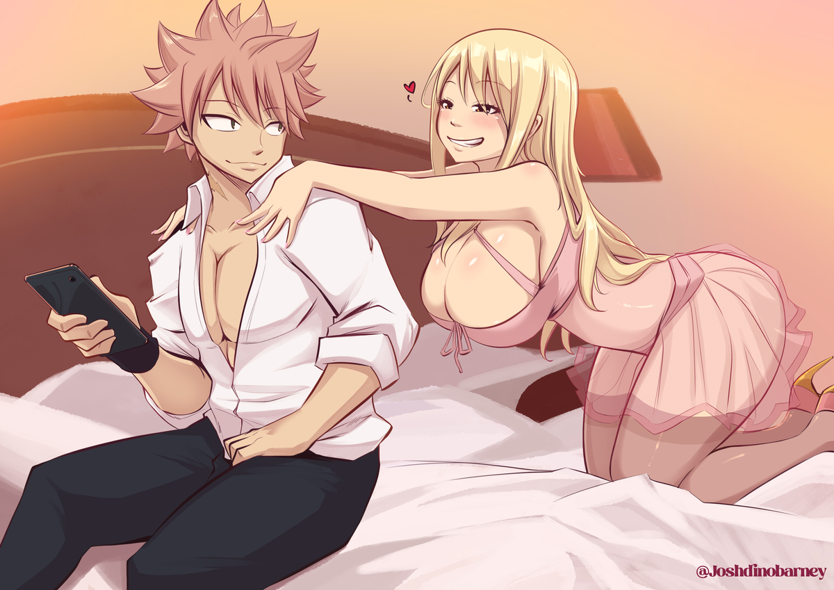 This is a pixiv picture whose title is Let's play Natsu!.