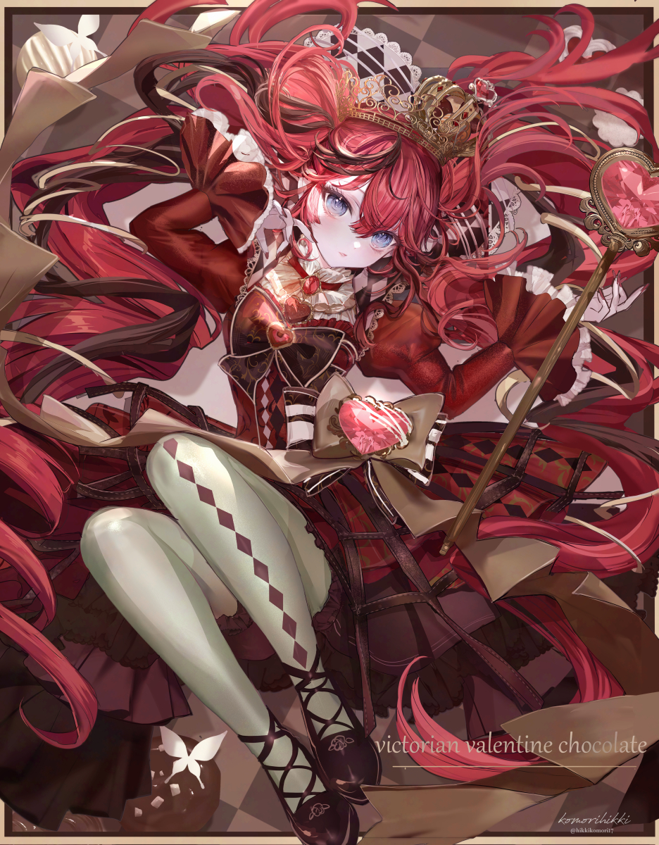 This is a pixiv picture whose title is valentine victorian chocolate🍫.