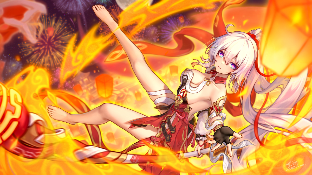 This is a pixiv picture whose title is 新年琪.