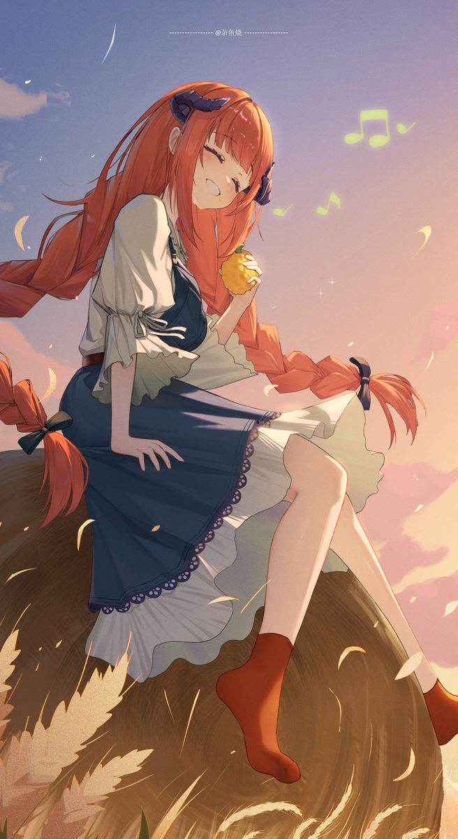 This is a pixiv picture whose title is 风笛.