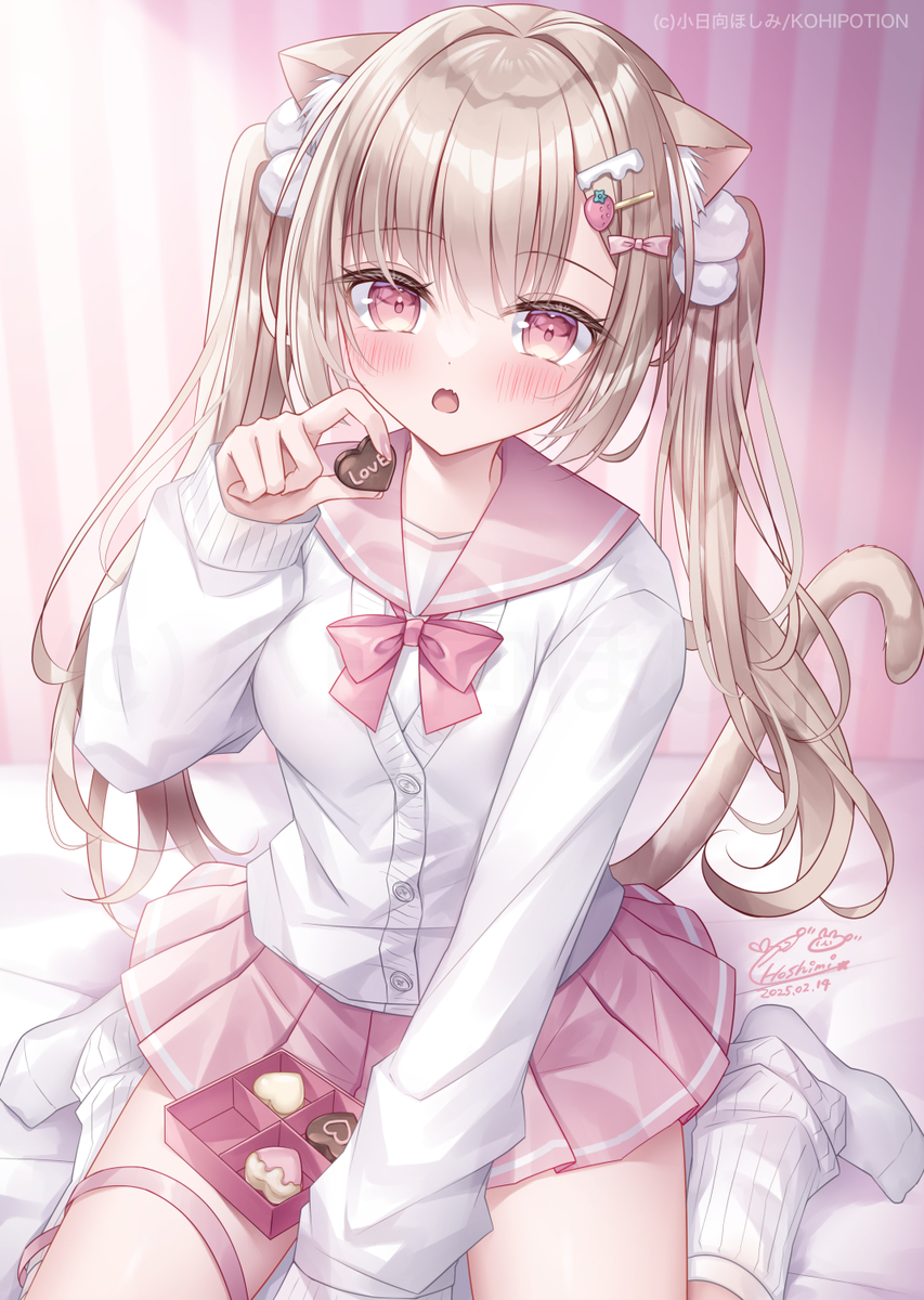 This is a pixiv picture whose title is バレンタイン🐈💕.