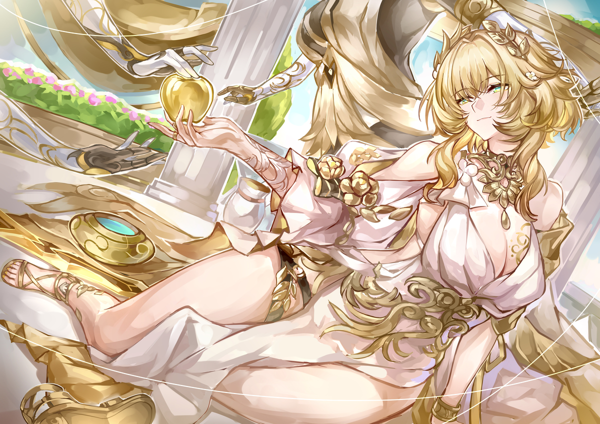 This is a pixiv picture whose title is 阿莱格雅英雄纪—阳光浴.