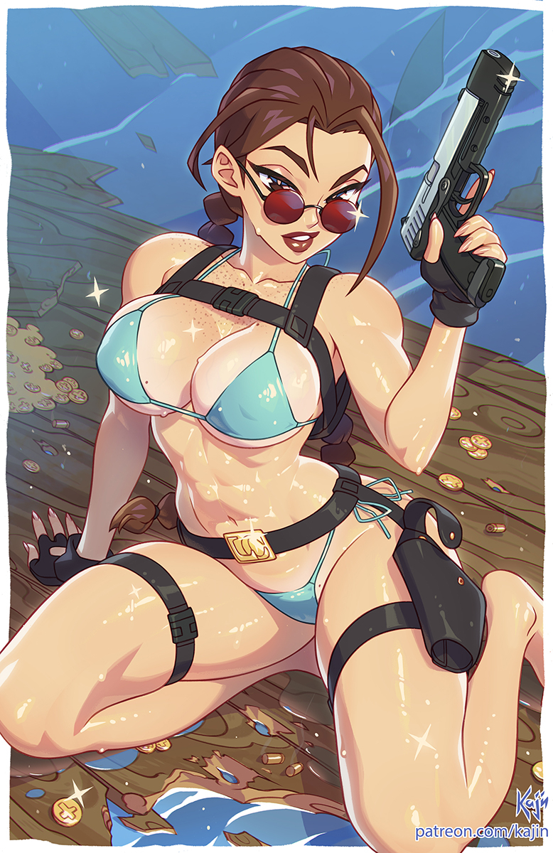 This is a pixiv picture whose title is Lara Croft.