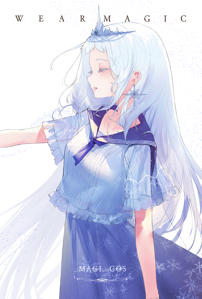 This is a pixiv picture whose title is 『 新雪 』.