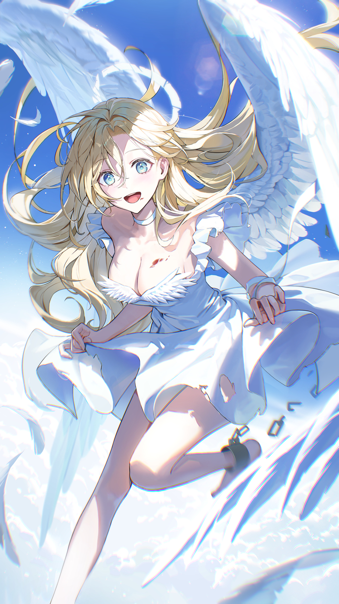 This is a pixiv picture whose title is 天使様.