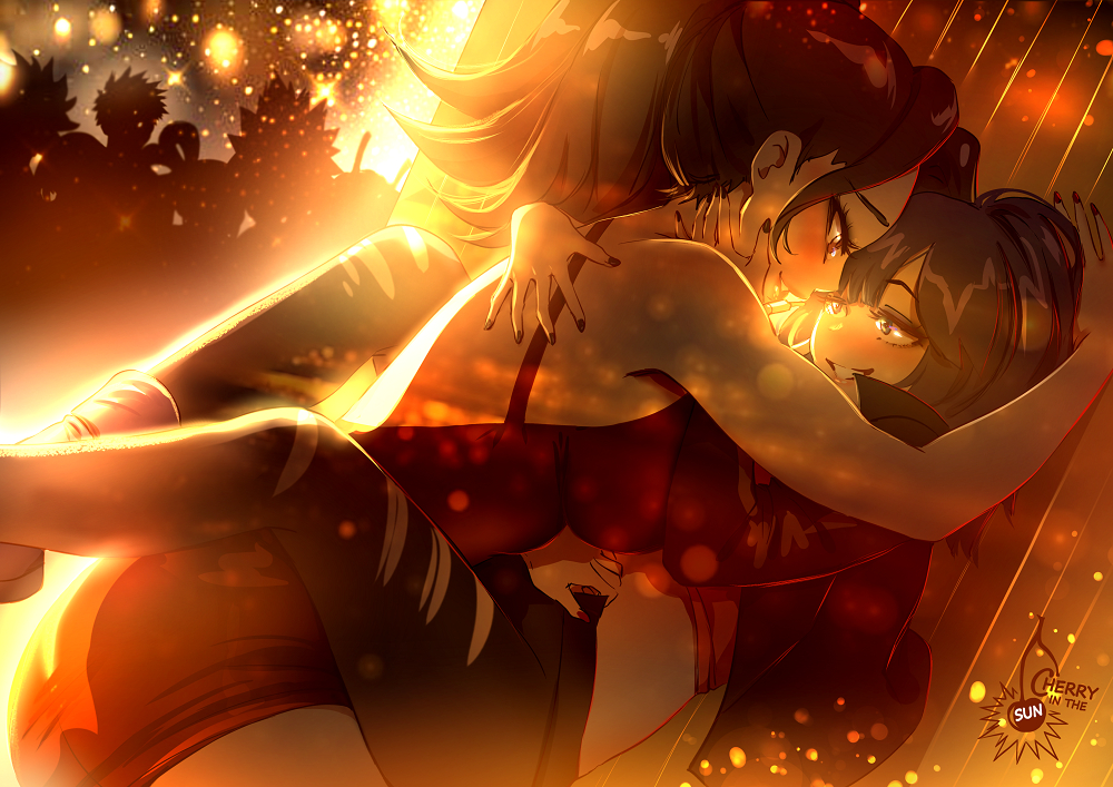 This is a pixiv picture whose title is Momo x Kyoka - Hero Awards.