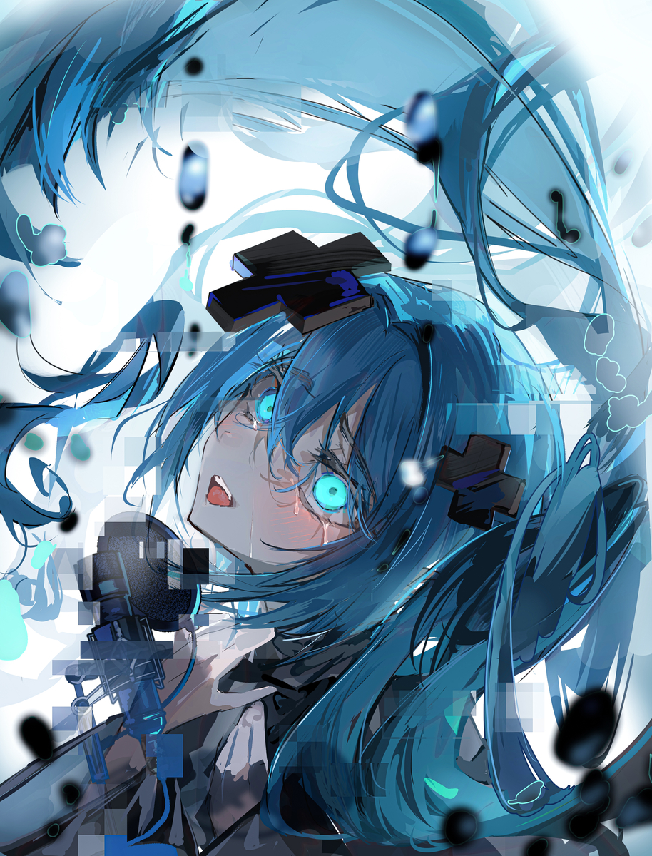 This is a pixiv picture whose title is 歌うよ.