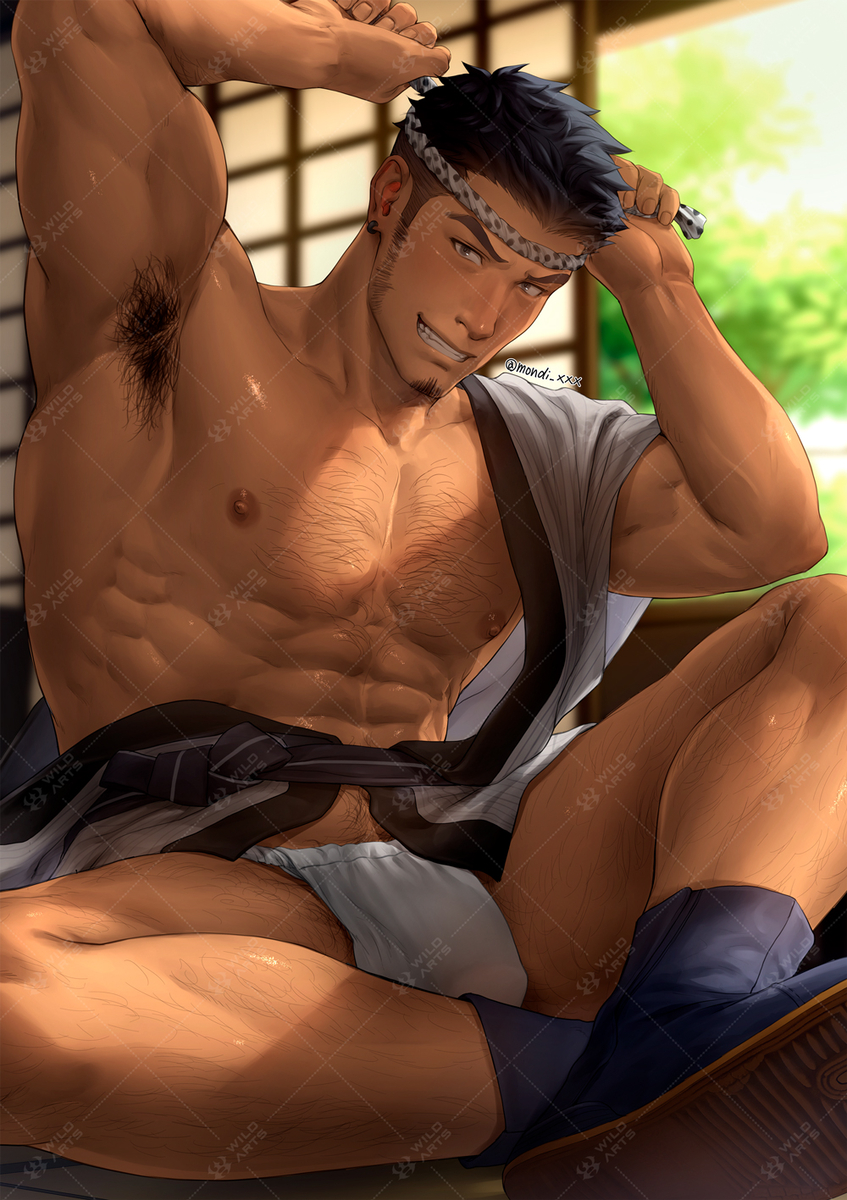 This is a pixiv picture whose title is ふんどしの日(OC/Range).
