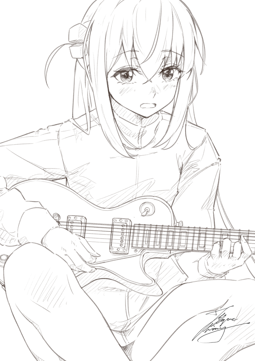 This is a pixiv picture whose title is ひとり.