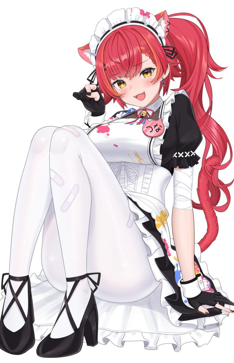 This is a pixiv picture whose title is メイドちゅな.