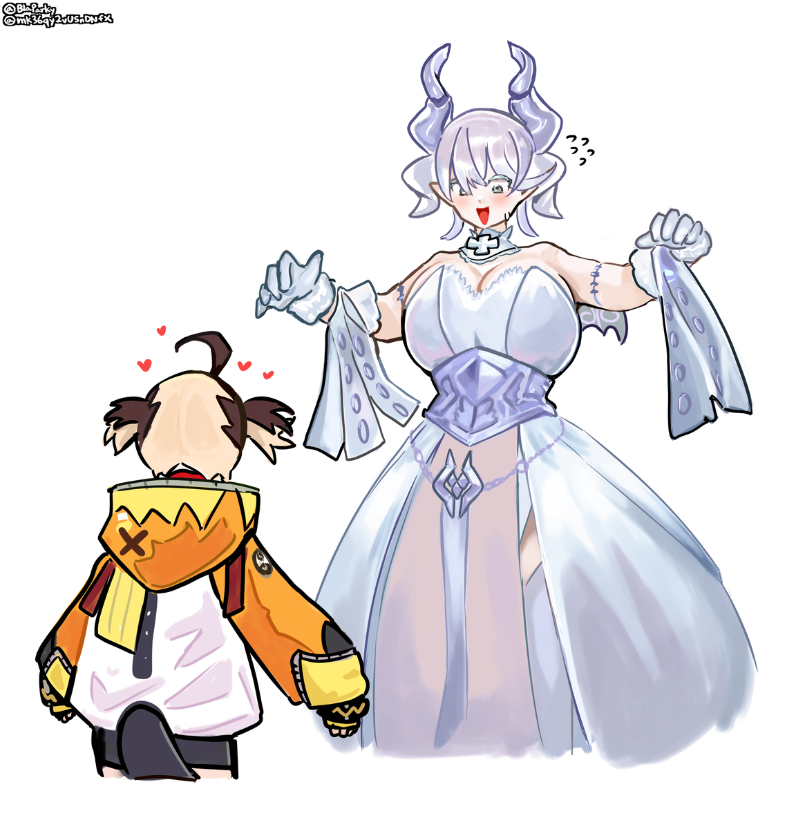 This is a pixiv picture whose title is Gigi Vs Lady Labrynth.