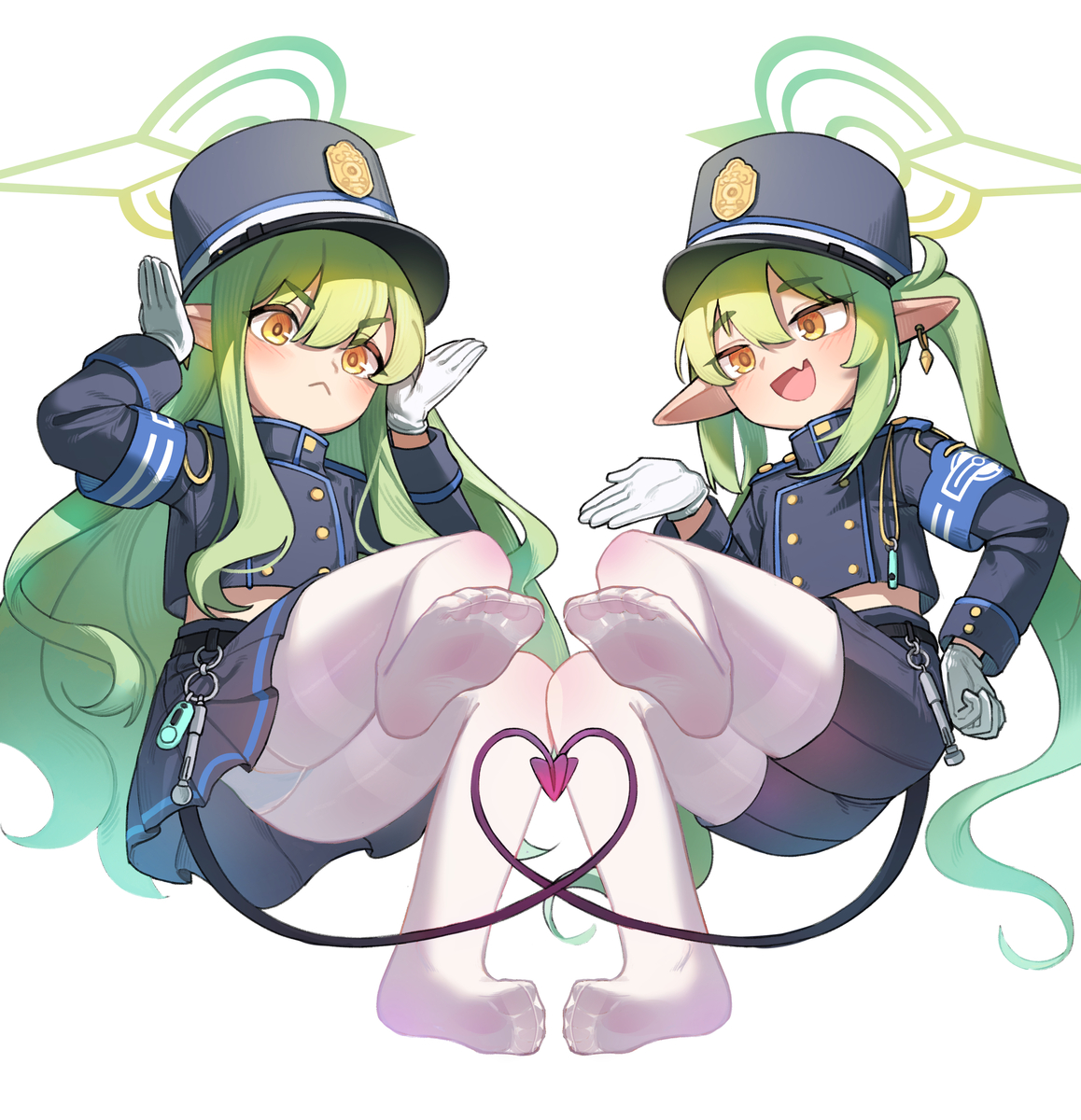 This is a pixiv picture whose title is 哈密瓜雪糕双份.