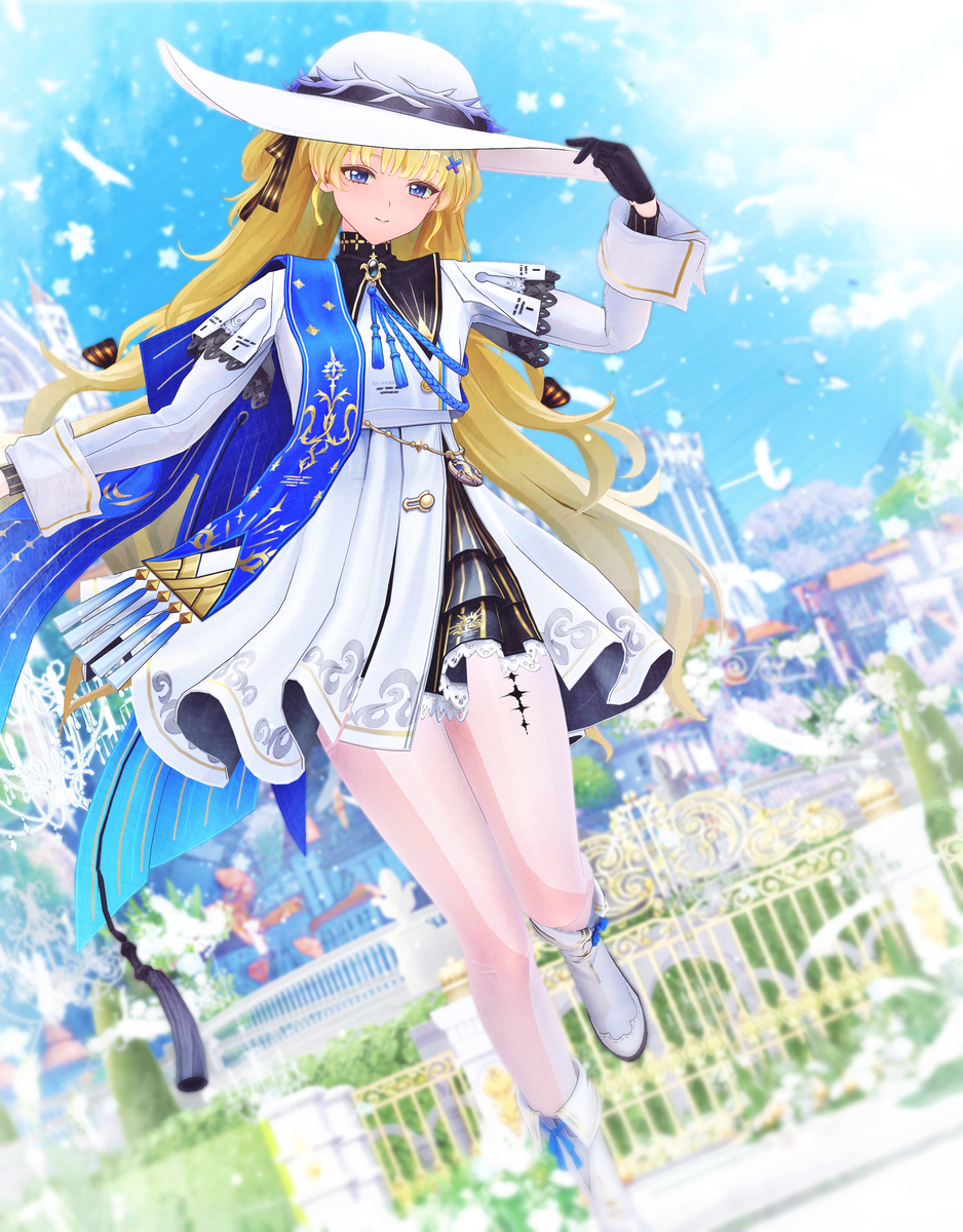 This is a pixiv picture whose title is 【MMD鳴潮】フィービーさん.