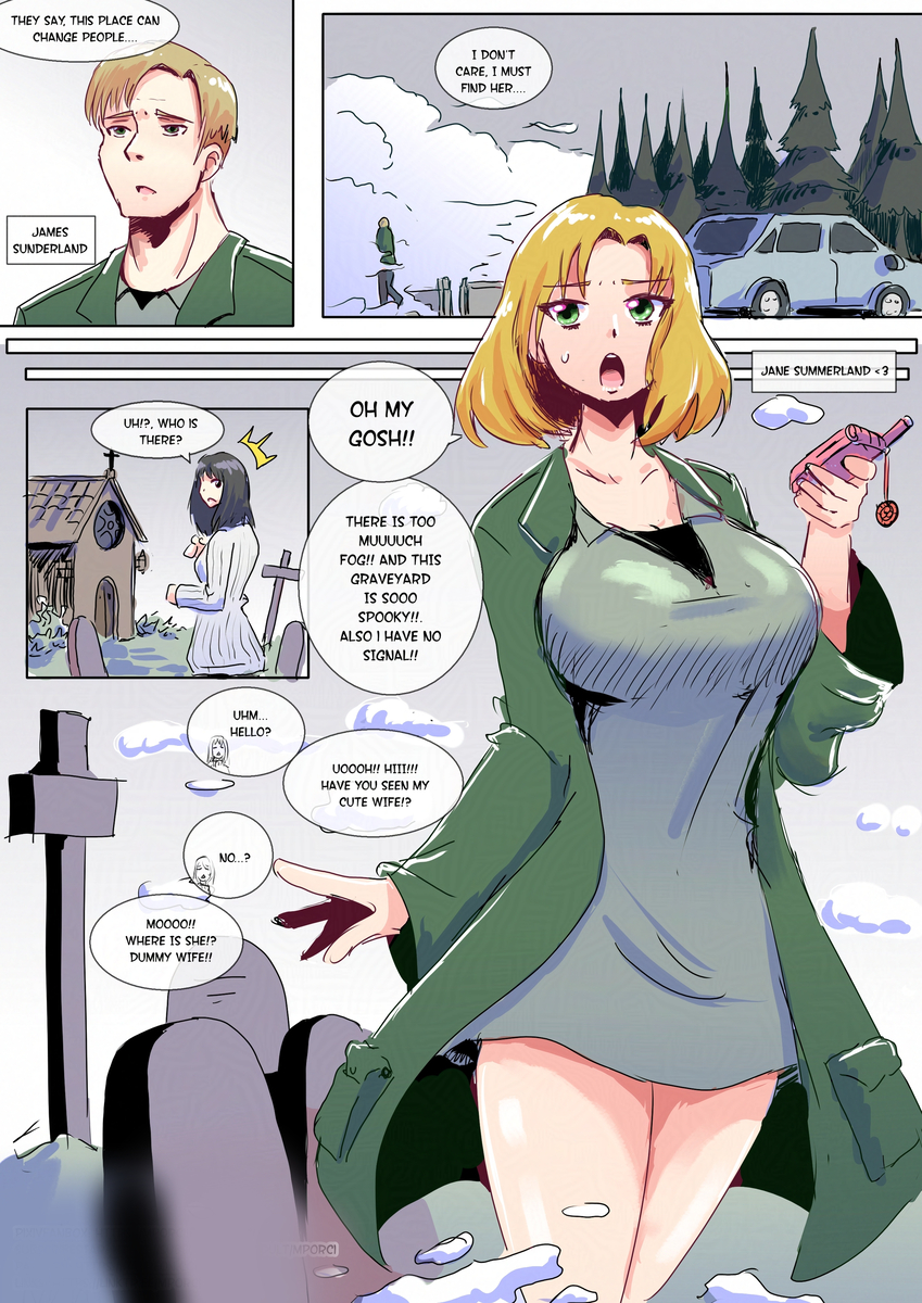 This is a pixiv picture whose title is Silent Hill Curse.