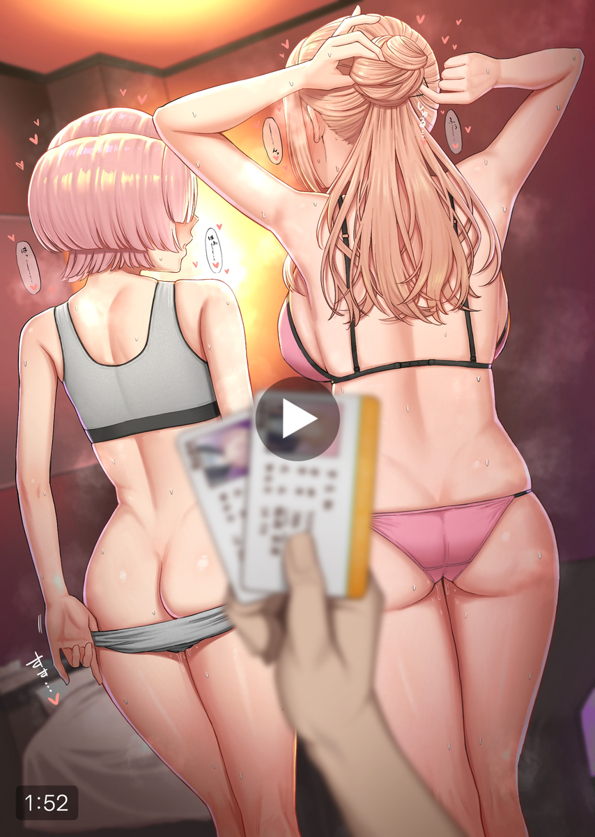 This is a pixiv picture whose title is 麻央&莉波.