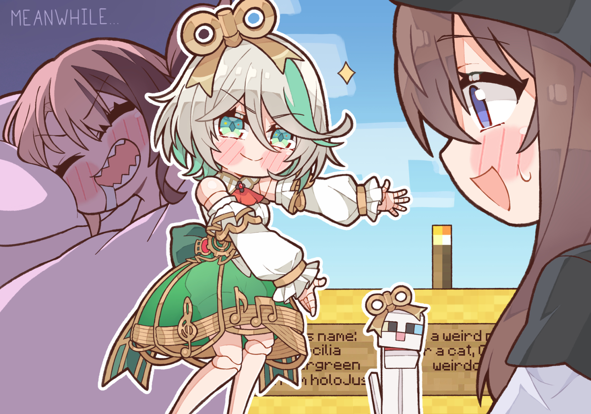This is a pixiv picture whose title is Her name?.