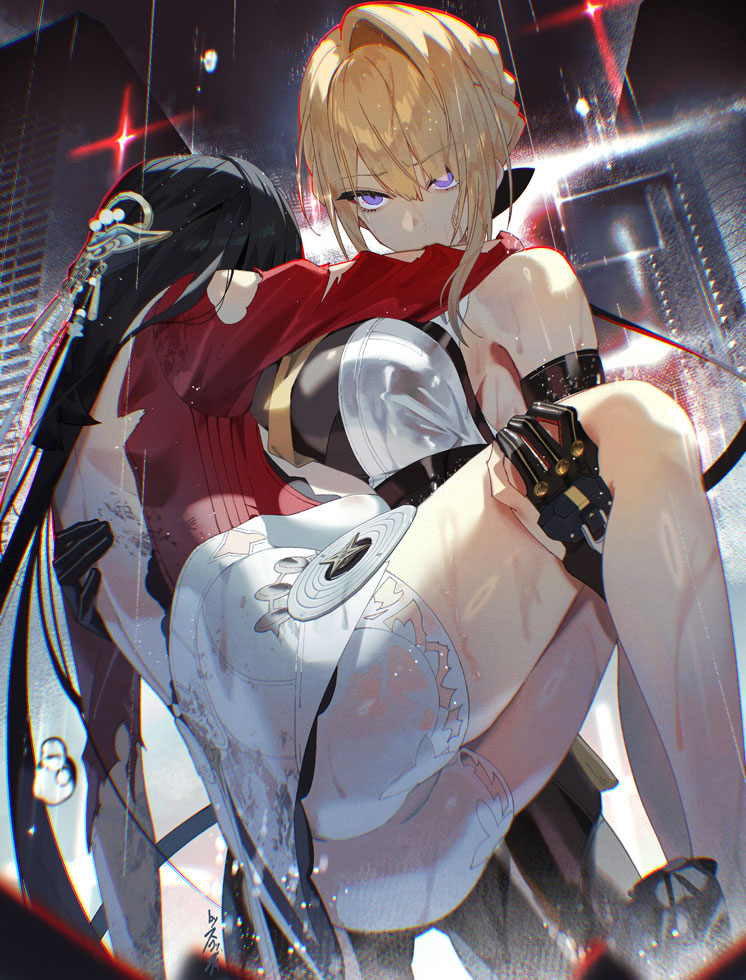 This is a pixiv picture whose title is 『ボディガード』.
