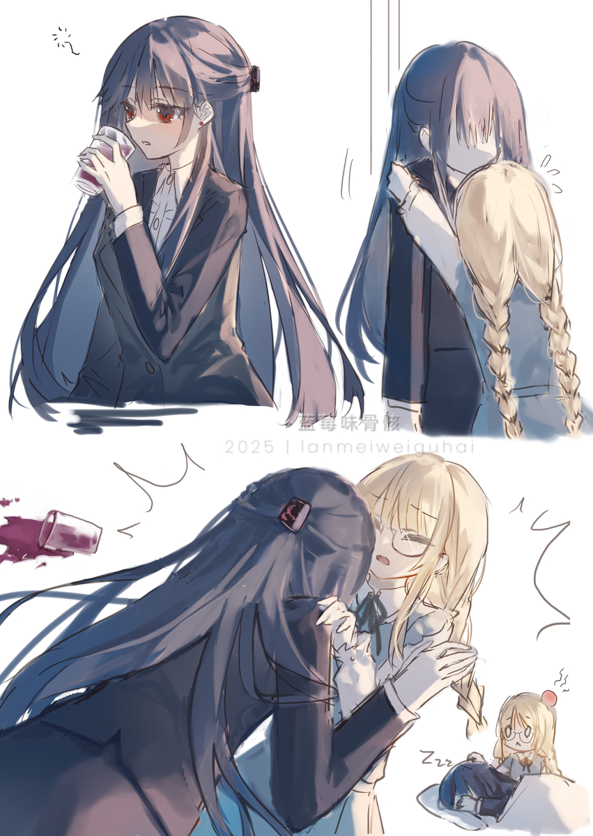 This is a pixiv picture whose title is 压扁了.